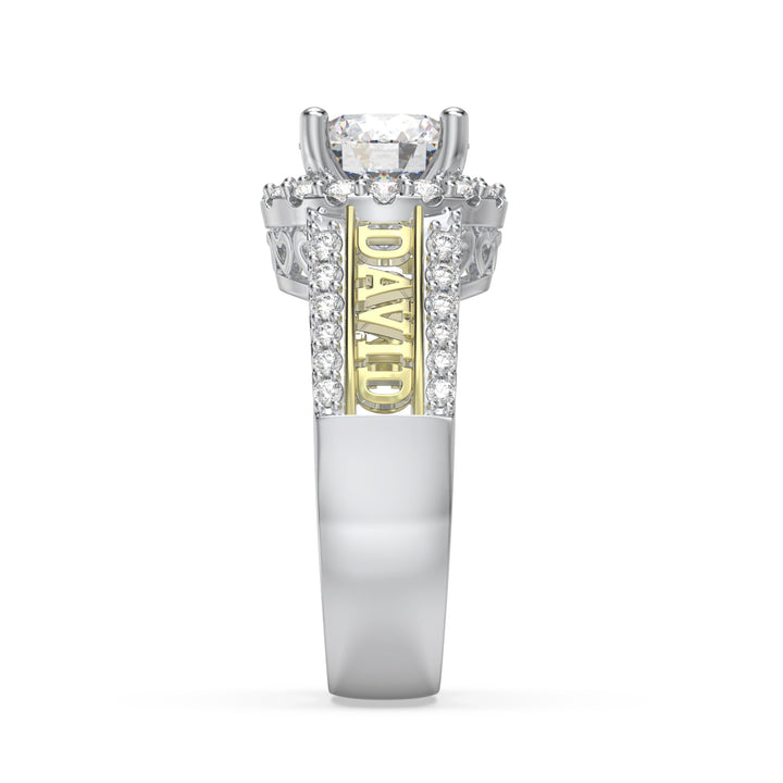 Custom 3D Sterling Silver Wedding Ring