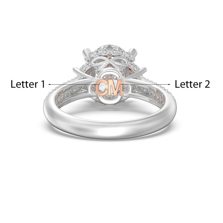 Sterling Silver Wedding Couple Ring