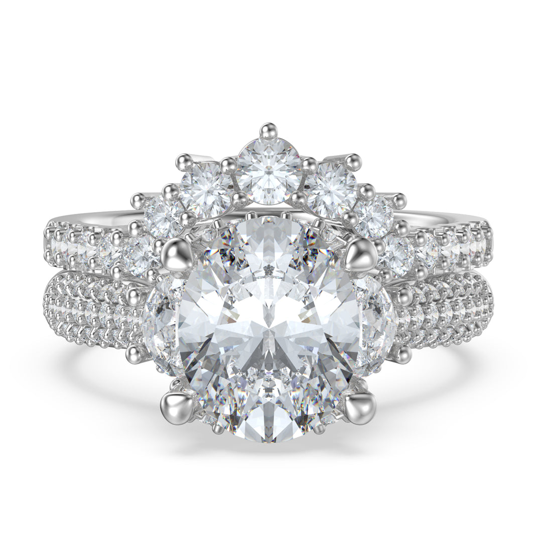 Sterling Silver Wedding Couple Ring