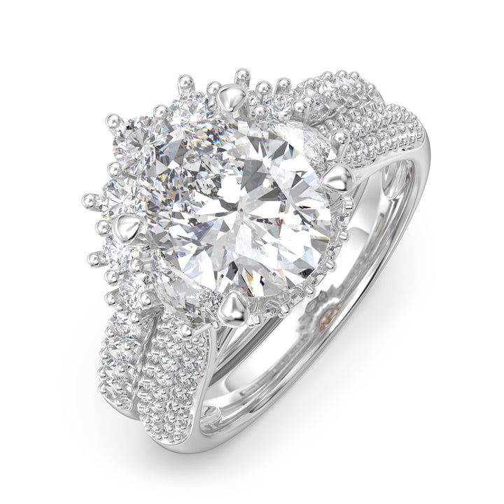 Sterling Silver Wedding Couple Ring