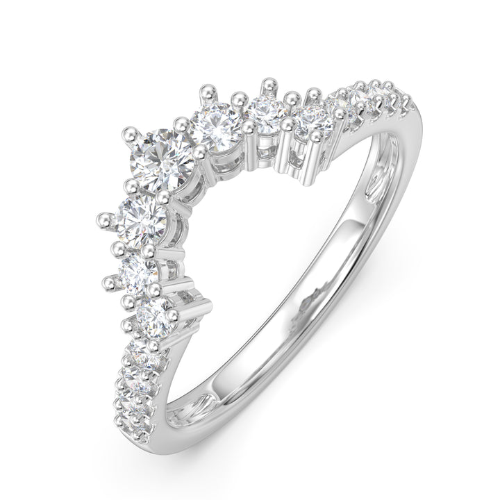 Sterling Silver Wedding Couple Ring