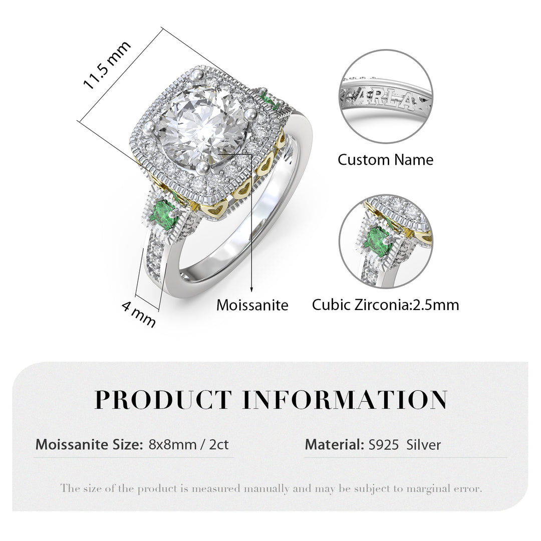 Custom Moissanite Wedding Ring