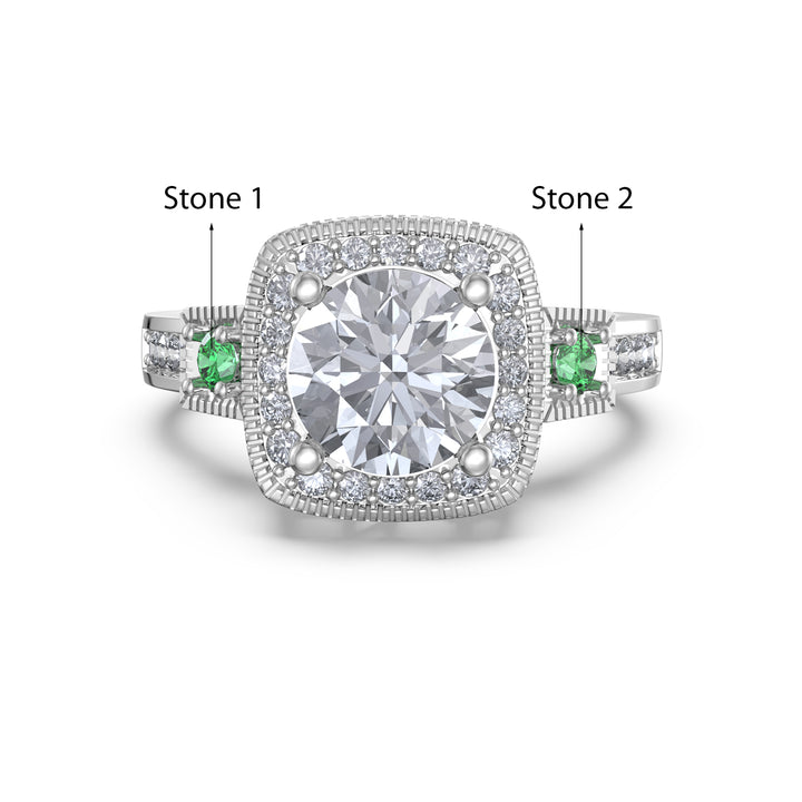 Custom Moissanite Wedding Ring