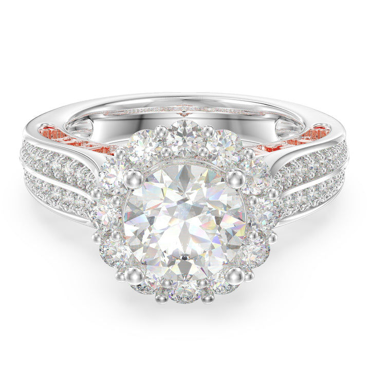 3D Jewelry Moissanite Wedding Ring