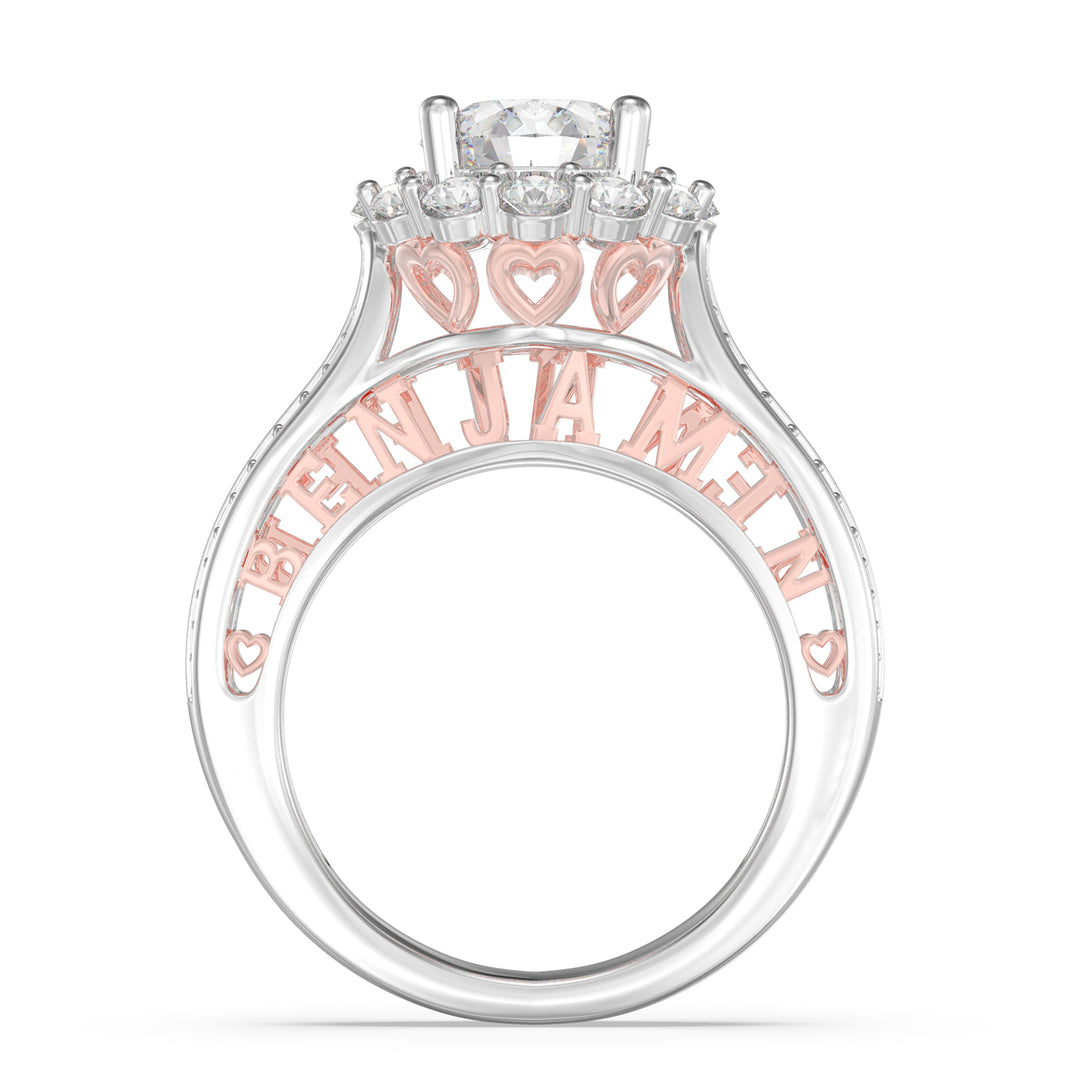3D Jewelry Moissanite Wedding Ring