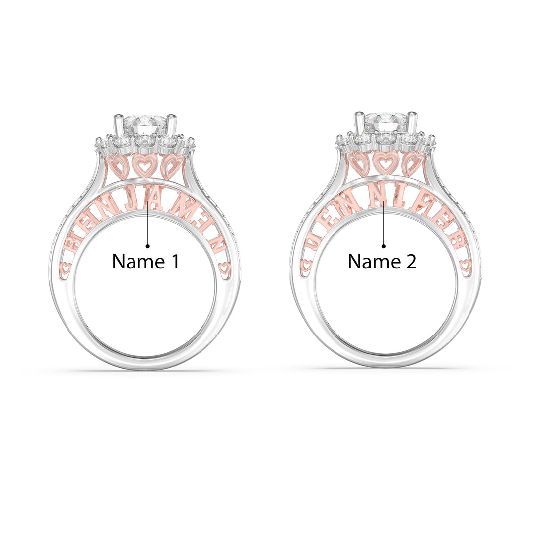 3D Jewelry Moissanite Wedding Ring