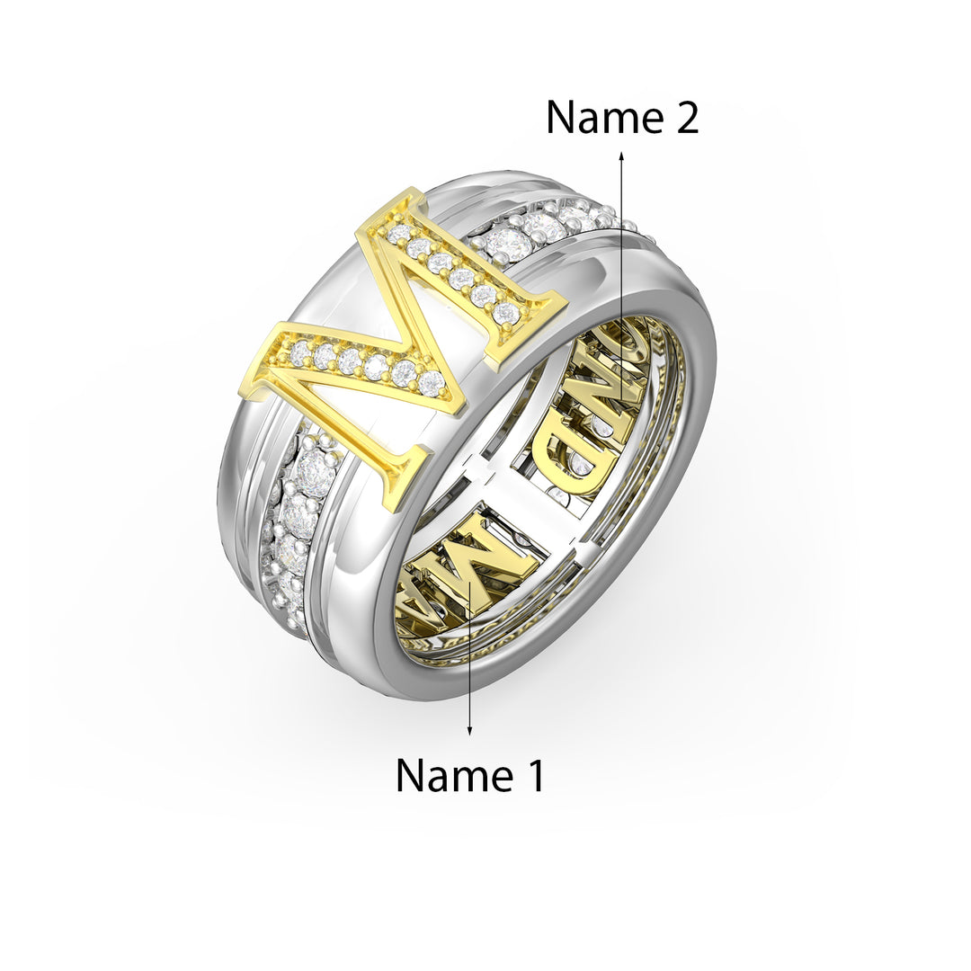 Custom 3D Jewelry Couple Ring