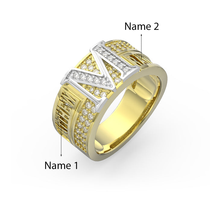 Custom 3D Jewelry Couple Ring