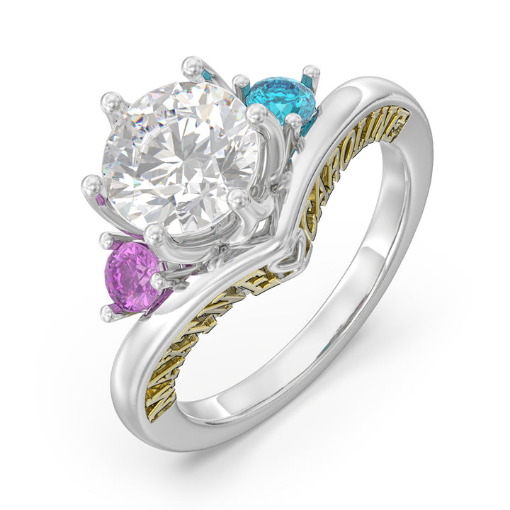 925 Sterling Silver Couple Ring