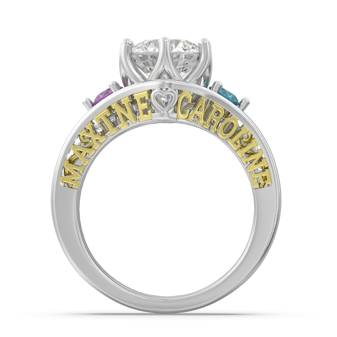 925 Sterling Silver Couple Ring