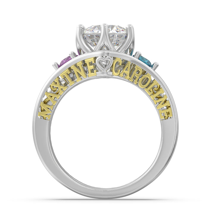 925 Sterling Silver Couple Ring
