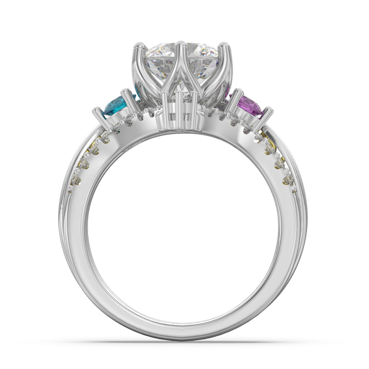925 Sterling Silver Couple Ring