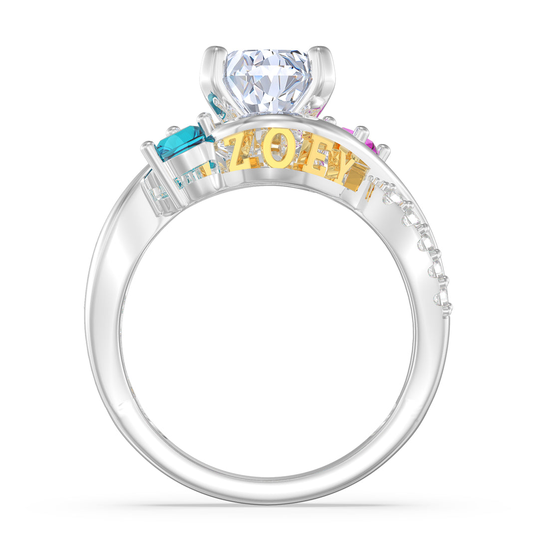 3D Sterling Silver Wedding Ring