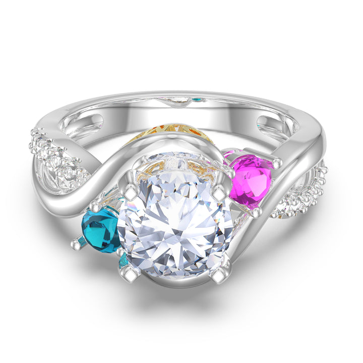 3D Sterling Silver Wedding Ring