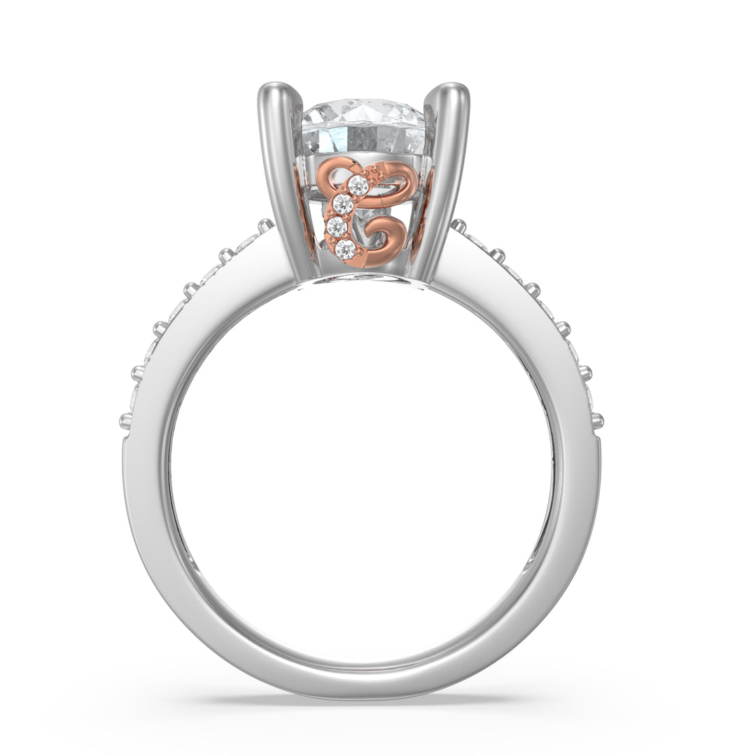 Custom 3D Moissanite Wedding Ring