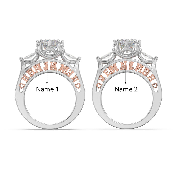 Custom 3D Silver Wedding Ring