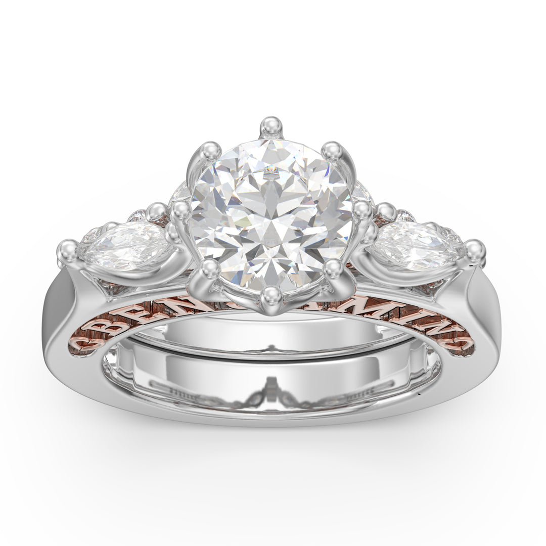 Custom 3D Silver Wedding Ring