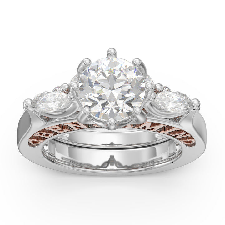 Custom 3D Silver Wedding Ring