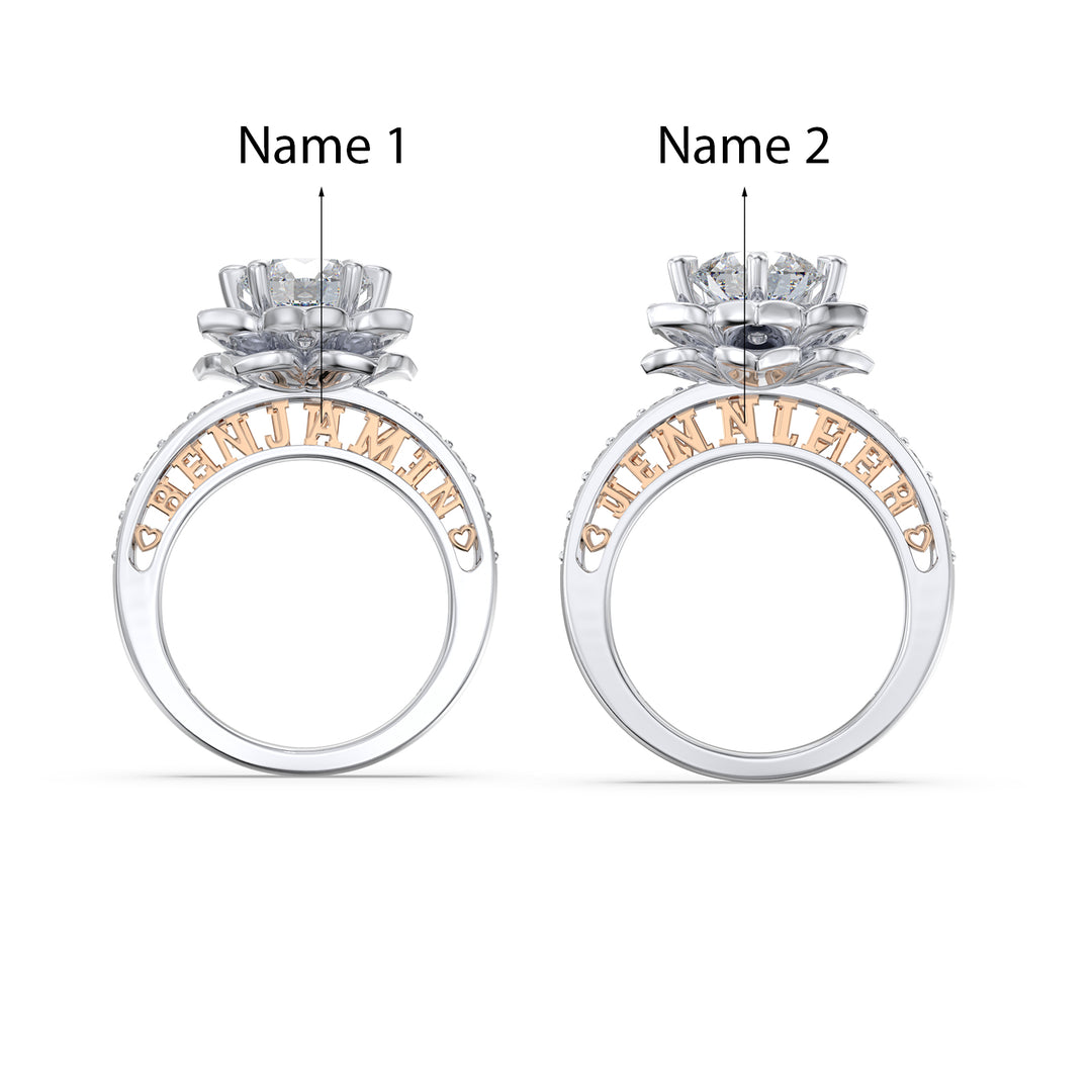 Custom 3D Sterling Silver Wedding Ring
