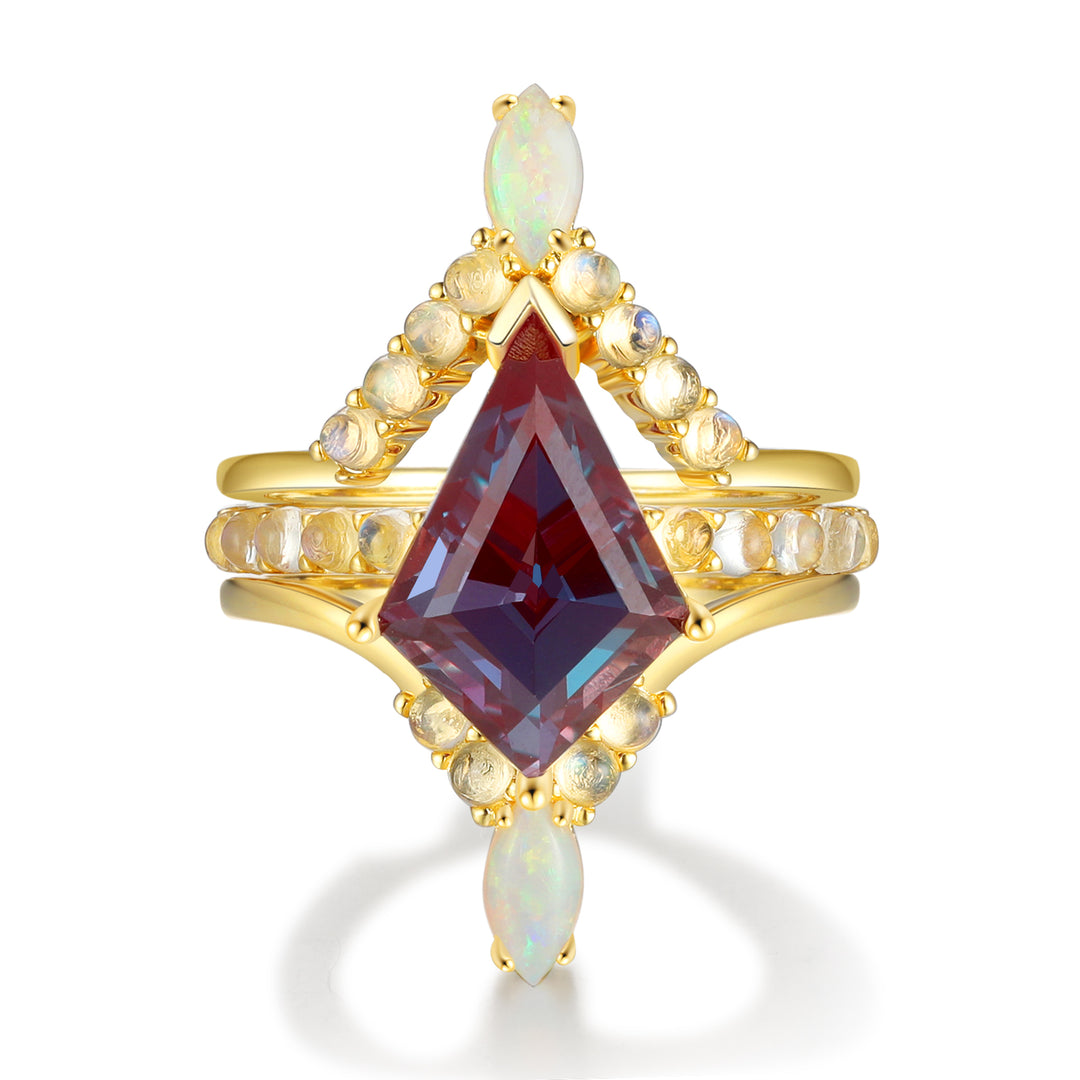 Gold Lab Alexandrite Ring