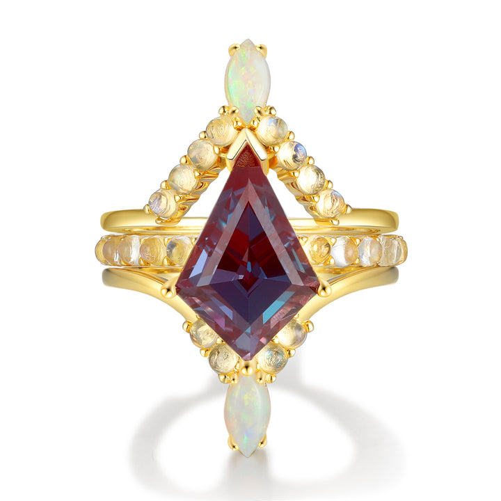 Gold Lab Alexandrite Ring