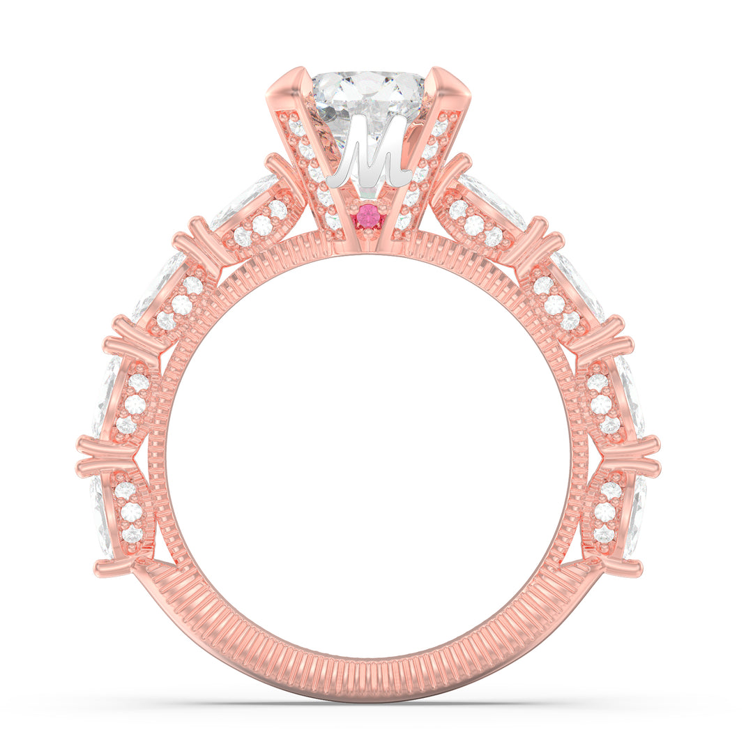 Custom 3D Silver Wedding Ring