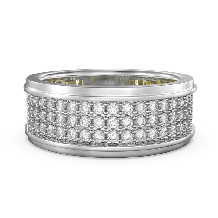 Custom 3D Silver Couple Ring