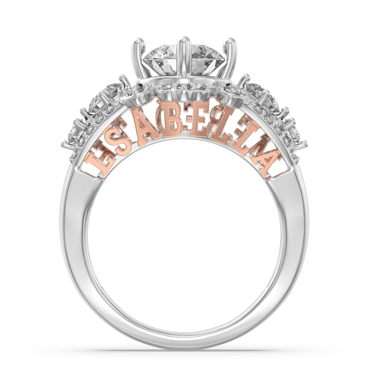 Custom 3D Silver Wedding Ring