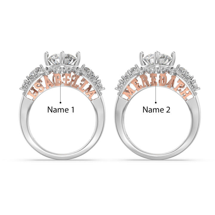 Custom 3D Silver Wedding Ring