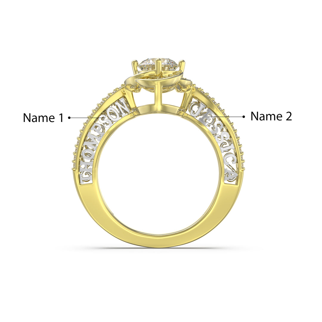 Custom Moissanite Wedding Ring