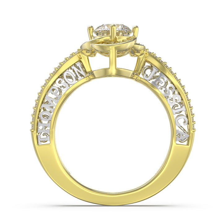 Custom Moissanite Wedding Ring
