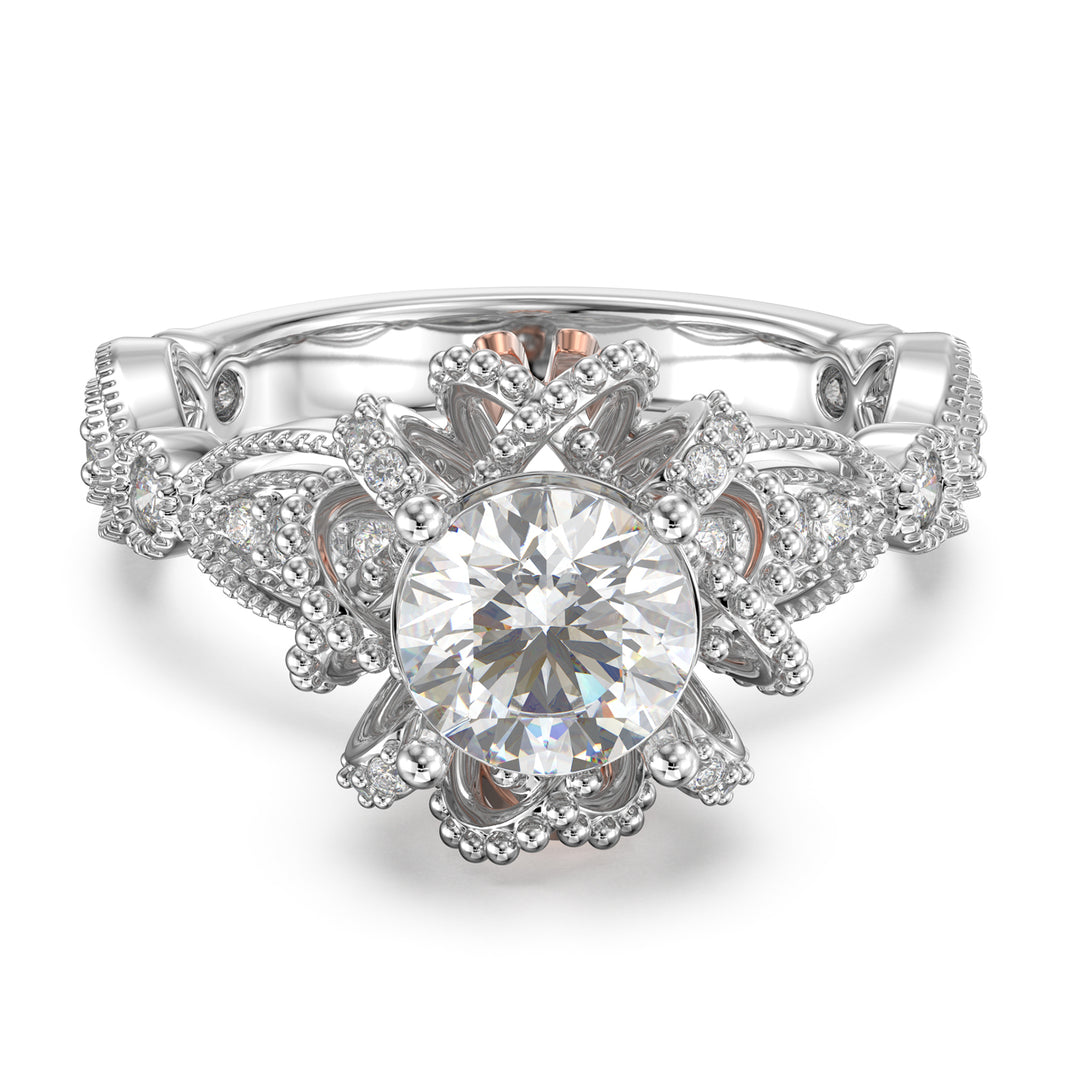 Custom 3D Jewelry Moissanite Ring
