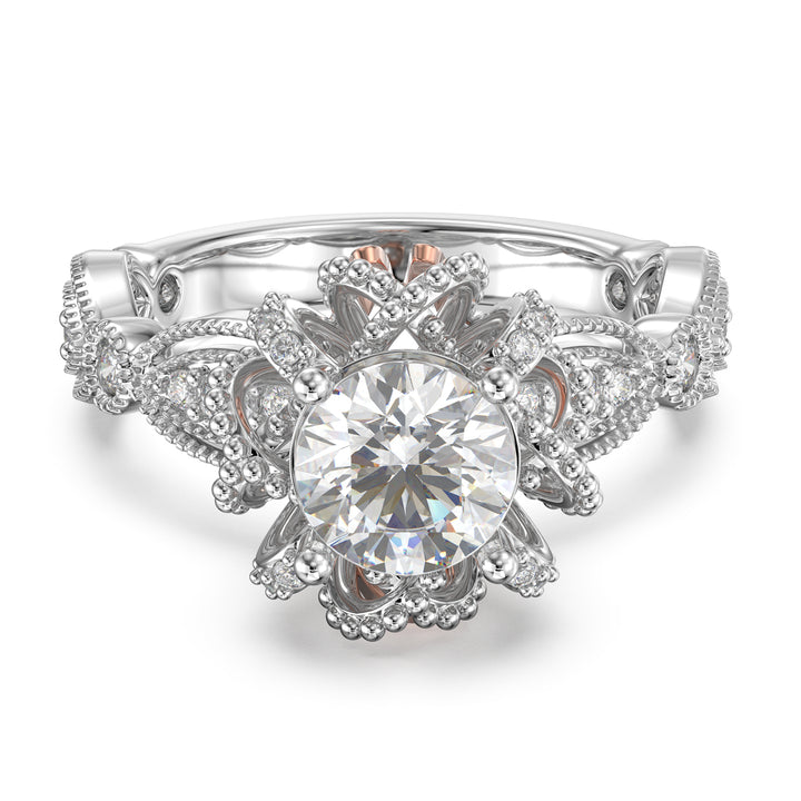 Custom 3D Jewelry Moissanite Ring