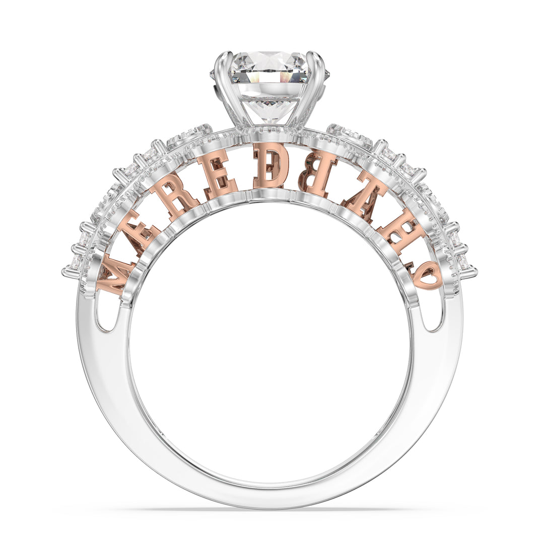 Custom 3D Silver Wedding Ring