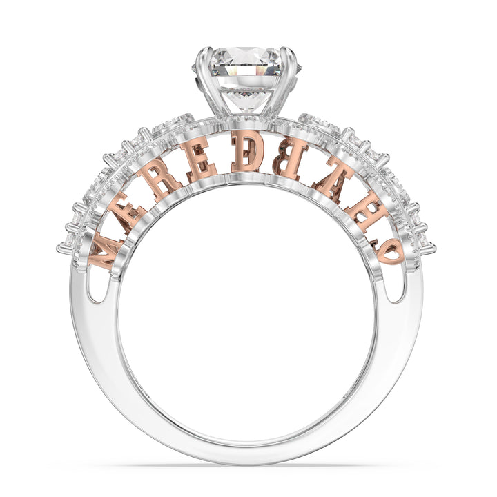 Custom 3D Silver Wedding Ring