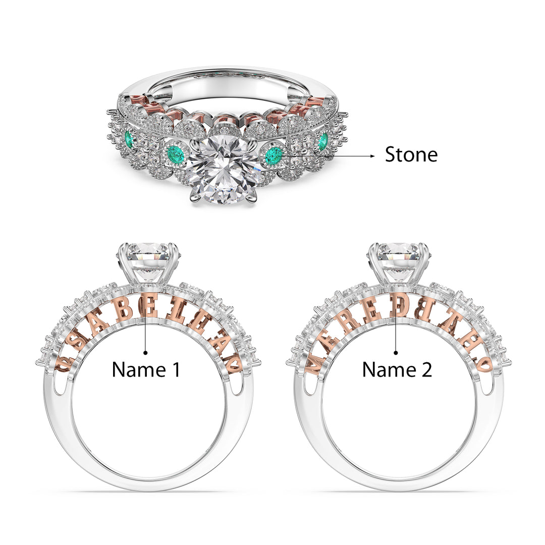 Custom 3D Silver Wedding Ring