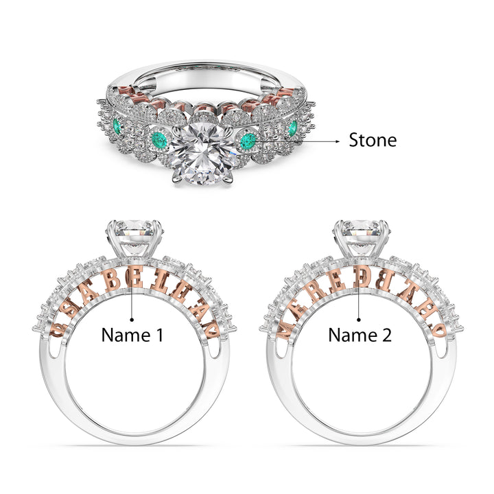 Custom 3D Silver Wedding Ring