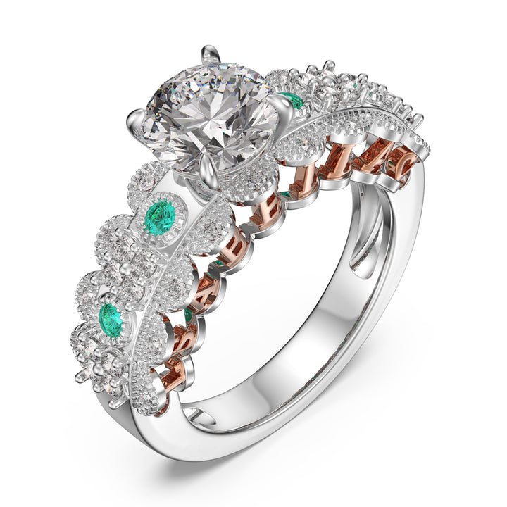 Custom 3D Silver Wedding Ring