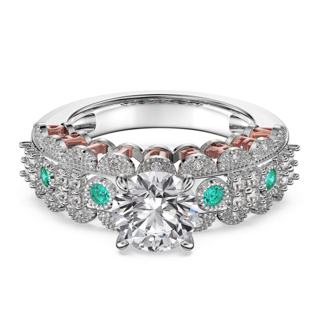 Custom 3D Silver Wedding Ring
