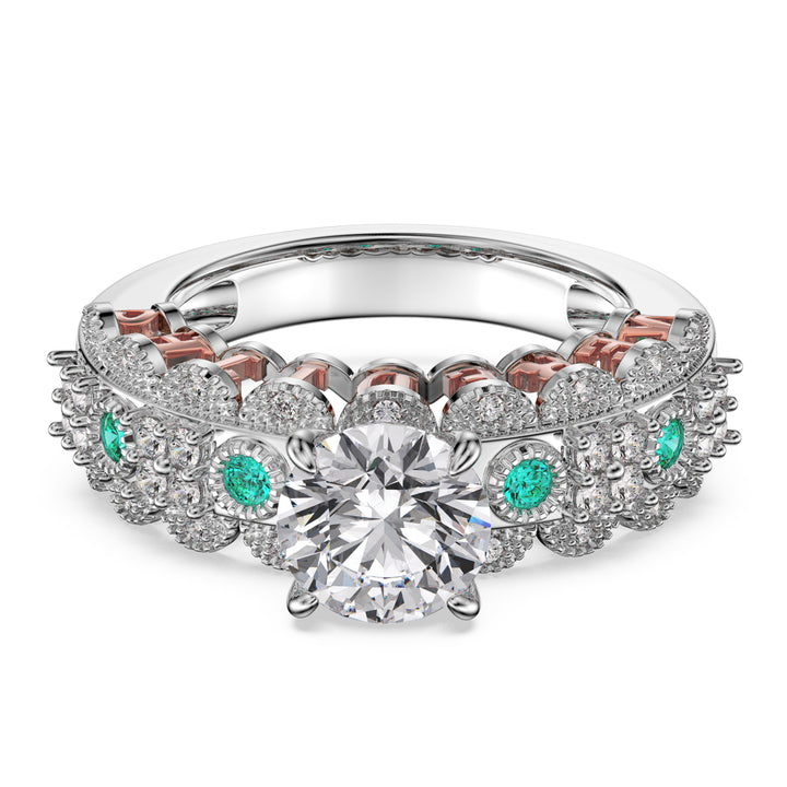 Custom 3D Silver Wedding Ring