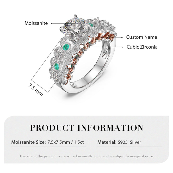 Custom 3D Silver Wedding Ring