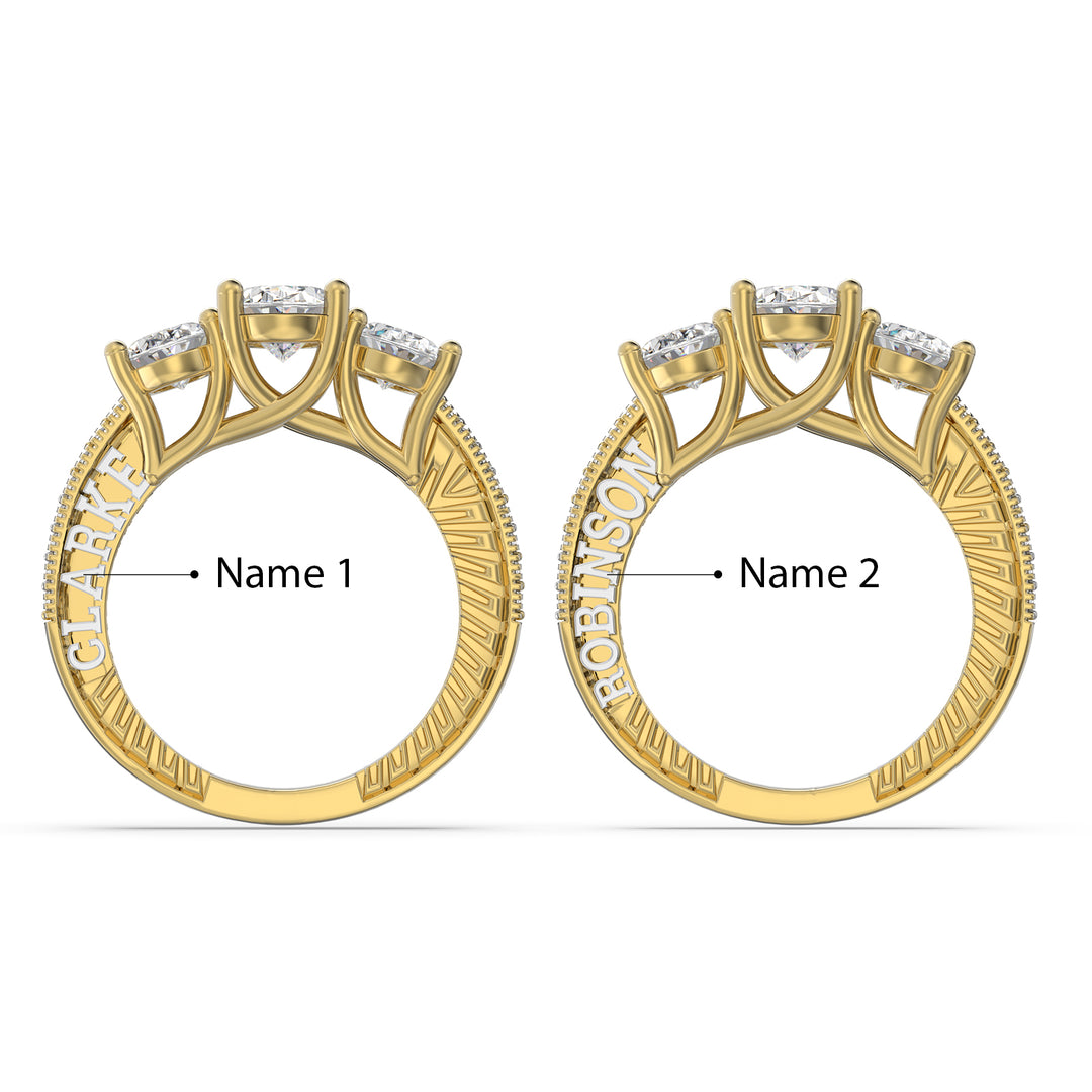 Custom Moissanite Wedding Ring