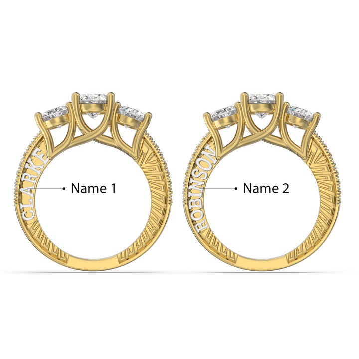 Custom Moissanite Wedding Ring