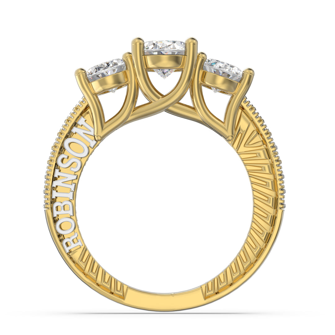 Custom Moissanite Wedding Ring