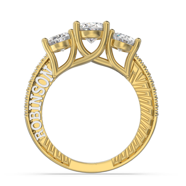 Custom Moissanite Wedding Ring