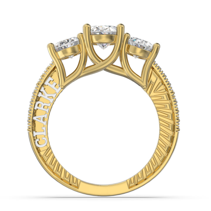Custom Moissanite Wedding Ring