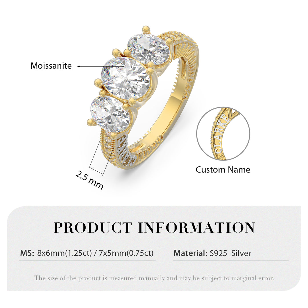 Custom Moissanite Wedding Ring