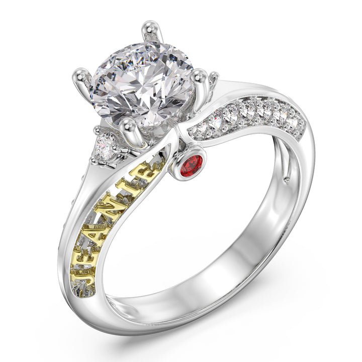 Custom 3D Sterling Silver Wedding Ring