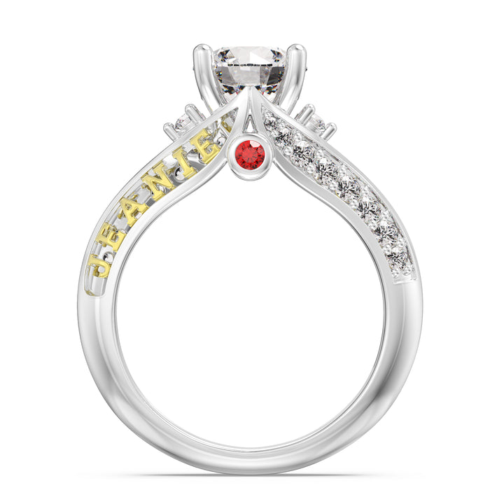 Custom 3D Sterling Silver Wedding Ring
