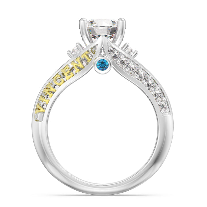 Custom 3D Sterling Silver Wedding Ring